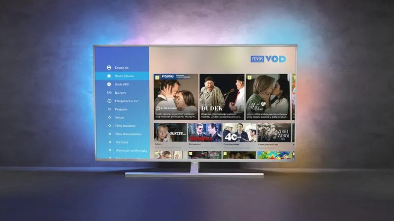Aplikacje VOD na telewizorach Philips