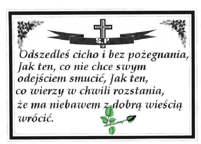 Film Kiedy odszedłeś